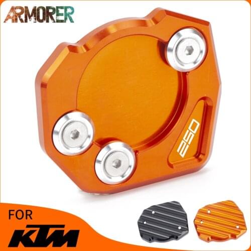 Motorcycle Falling Protection Parking Kickstand Foot Side Stand Extension Pad Enlarge Support Plate For DUKE 250 RC250 2017 2018