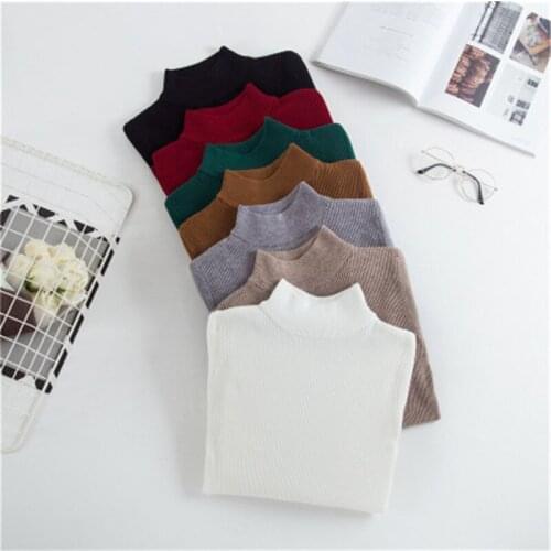 Korean style 2018 Women Sweaters and Pullovers Long Sleeve Knitting Womens Sweater Female Spring Autumn Mujer Pull Femme PZ528