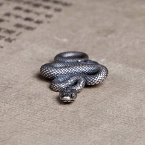 VamGoth1573 925 Sterling Silver snake necklace Pendant key Pendant car key pendant Jewelry Free Shipping