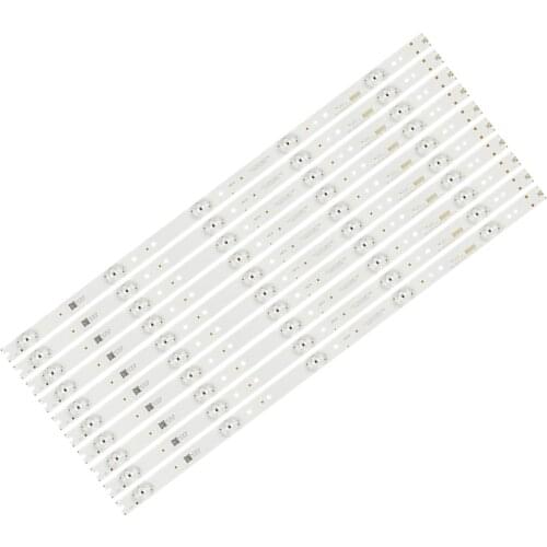 100% New 10pcs/Kit LED strips for HAIER 55 TV 55UGX3500 CRH-B55K52303005106AG-REV1.3 W CRH-B55K52303005106AG-REV1.3 I