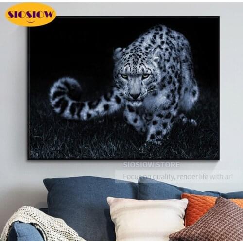5D DIY Diamond Mosaic Embroidery Animals 3D Daimond Painting Snow Leopard Full Square Cross Stitch Wall Pictures For Living Room