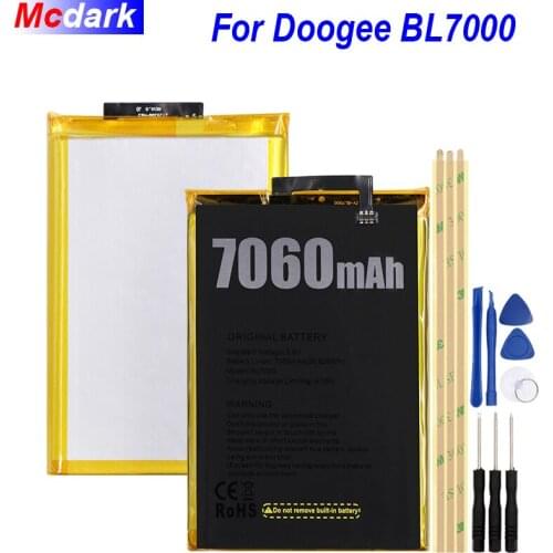 Mcdark 7060mAh Battery For Doogee BL7000 Batterie Bateria Accumulator AKKU ACCU PIL Mobile Phone with tools