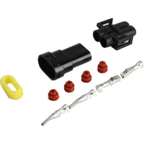 1set Car Motorcycle H8/H9/H11/880/881 Waterproof DIY Male Female Quick Adapter Connector Terminals Plug Kit