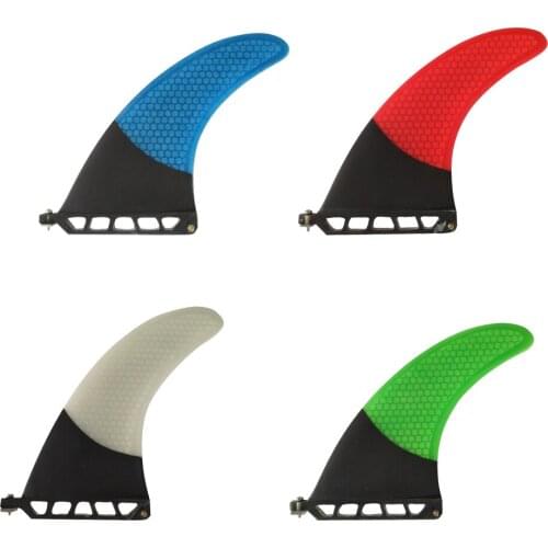 Surfboard Single Fin central fin Fibreglass 6 inch Green/Red/Blue/White Color Fins SUP Board Quilhas Fins