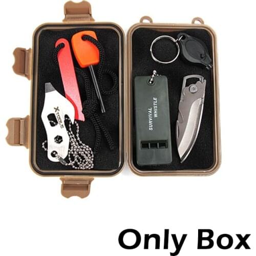 Outdoor Airtight Shockproof Waterproof Boxes Tool Box Survival Storage Case Holder For Matches EDC Travel Sealed Container