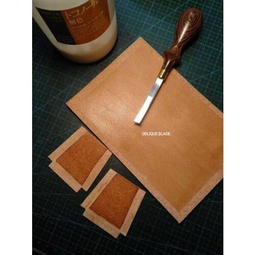 Wide mouth Leathercraft Edge Skiving Beveler Leather Craft Keen Edge Cutting Tool, Die cutting shovel cutting Tool