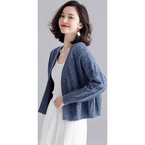 Caridgan Sweaters Autumn And Winter Womens Sweater Coats Loose Fashion Female Knitwear Short Knitted Cardigan Jacket DD2386