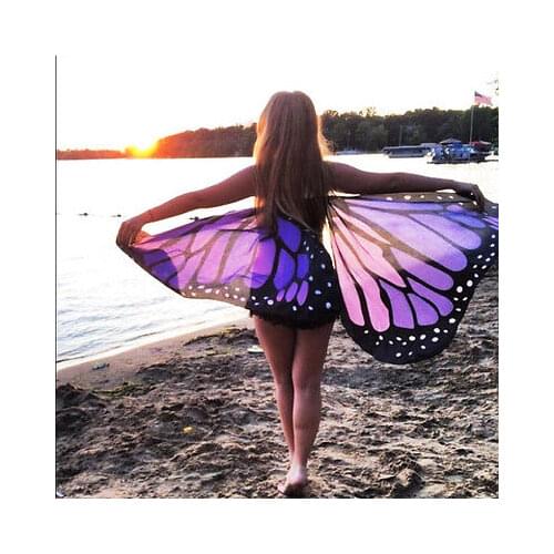 Colorful Soft Fabric Wings Fairy Ladies Nymph Pixie Costume Accessory New Hot Fashion