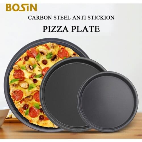6/7/8/9/10 Inch Round Pizza Plate Cake Pan Deep Dish Tray Non-Stick Baking Pan Carbon Steel Mold Cake Tool Mould Kitchen Gadgets