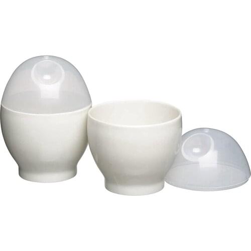 Mini Cute Steamed Egg Cup for Microwave Oven,Convenient and Nutritious Breakfast Boiled Egg Cup, 2 Pieces