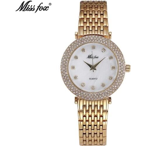 Miss Fox Luxury Watch Women Famous Brand Gold Fashion Design Bracelet Watches Ladies Women Wristwatch Relogio Femininos Hodinky