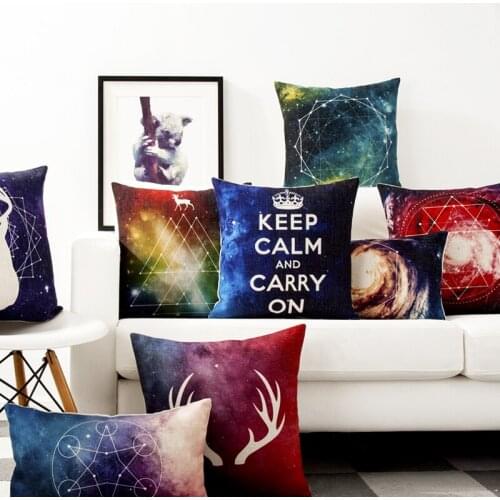 Nordic Watercolor nebula Simple modern Abstract Pillow Cover Home Decorative Pillows Linen Pillow Case Office Sofa Cushion Cover
