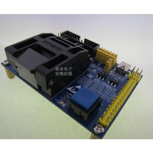 Original ST IC Test Seat STM32 STM32L Burning Programme LQFP64 Socket Adapter