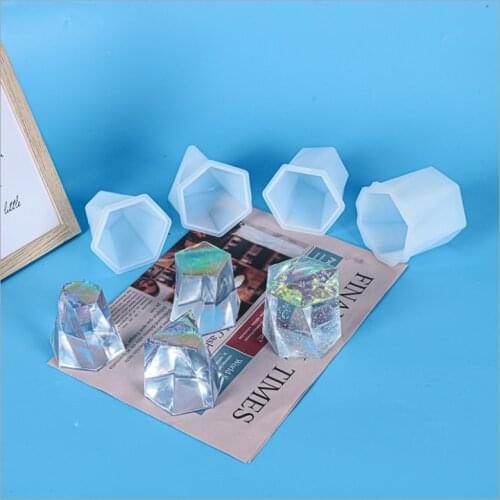 Transparent Silicone Mould Dried Flower Resin Decorative Craft DIY Irregular polygonal ornaments Mold epoxy resin molds for jewe