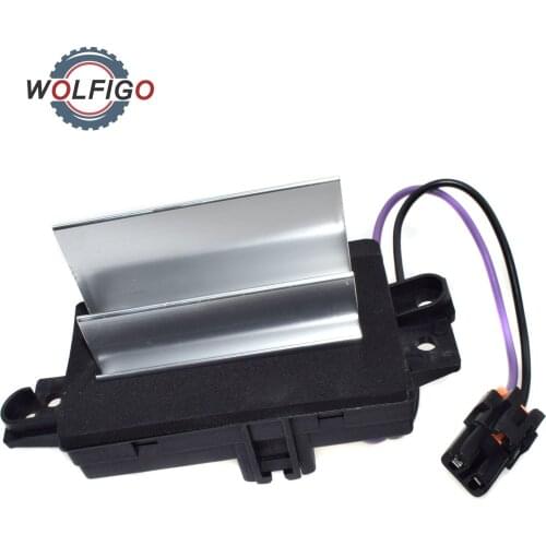 WOLFIGO New HVAC Blower Motor Resistor Front 4P1516 89018964 93803636 52495874 For GMC Envoy Chevrolet Isuzu Saab
