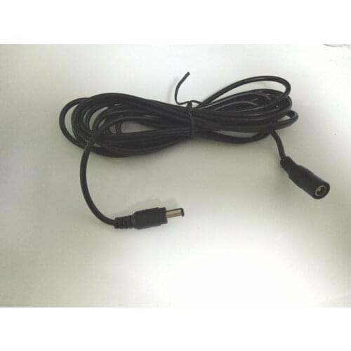 10PCS DC Power CCTV 5.5mm x 2.1mm Female To Male Plug Extension Cable 3M New