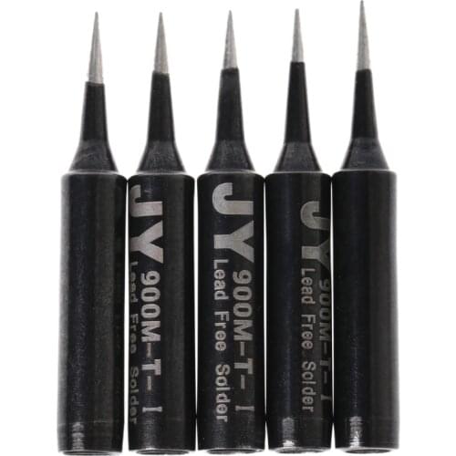 5Pcs Lead Free Replacement Soldering Solder Iron Tips 900M-T-I For Hakko Saike 936 852d+ 909D