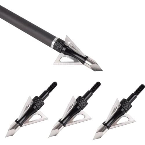 6X Arrow Broadhead 100 Grain 3 Blade Hunting Arrow Tip +1XBroadhead Spanner Crossbow +1X Housing Free Shipping