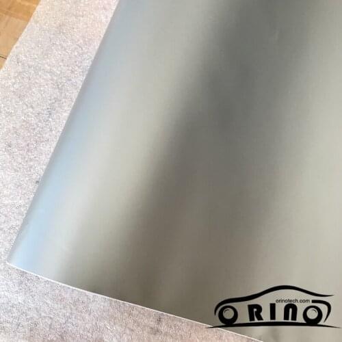 10/20/30/40/50X152CM Silver Matt Vinyl Sticker Matt Car Wrap Vinyl Film With Air Drains Matte Silver Car Sticker Wrapping