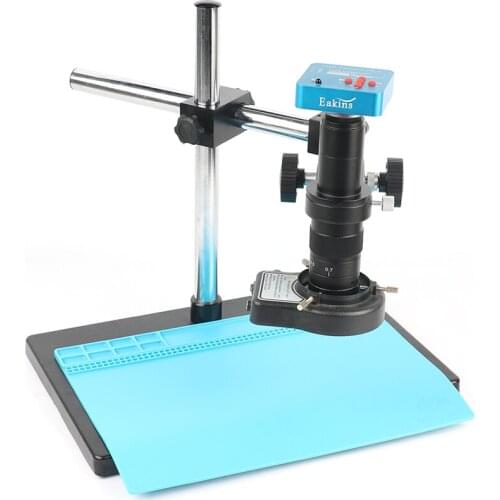 Electronic Digital Microsccope 38MP 2K HDMI USB Industrial Camera 180X 300X C Mount Lens Set For PCB CPU Soldering Watch Repair