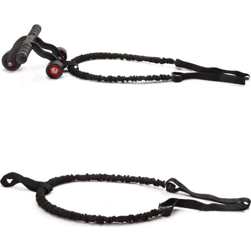 Abdominal Pull Rope Fitness Resistance Band for AB wheel 4-Wheel Abdominal Roller Muscle Trainer Home Fitness Ab Rollers Workout