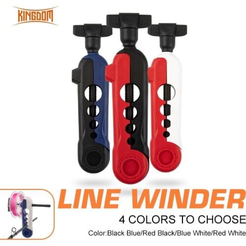Kingdom Fishing Line Winder Reel Line Spooler 53g Wire Spinning Baitcasting Reel Spool Spooling Station System Fishing Tackles