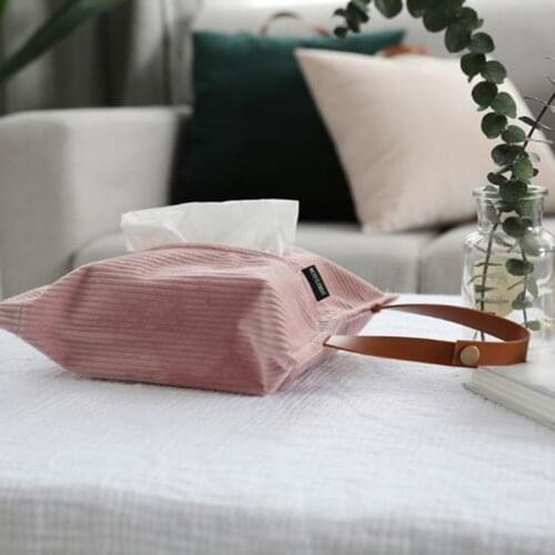 Polyester Cloth Tissue Box Storage Box Towel Creative Tissue Pumping Creative Paper Bags For Toliet Home Decor