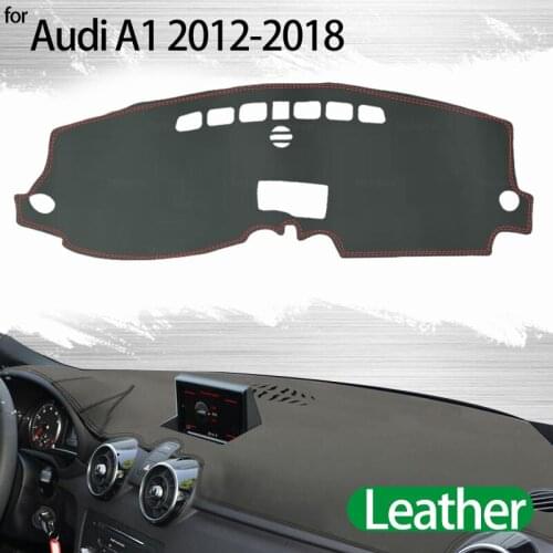 For Audi A1 2012-2018 Leather Dashmat Dashboard Cover Pad Dash Mat Carpet Car Styling Accessories