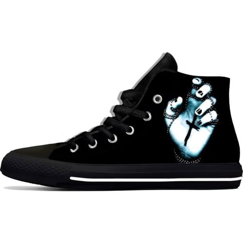 Goth Devil Gothic Punk grunge Halloween Horor Casual Canvas Shoes High Top Lightweight Breathable 3D Print Men women Sneakers