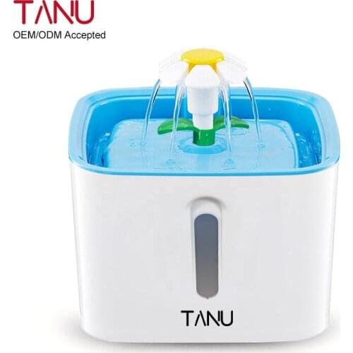 Square pet water dispenser can window dog cat automatic water circulation pet water bowl