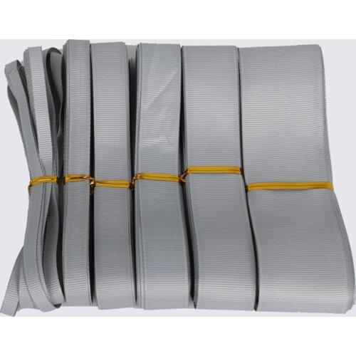 5 Yards 7 10 15 20 25 38mm Gray Color Grosgrain Ribbon Tape Hair Bows Wedding Decoration Gift Wrapping DIY Crafts
