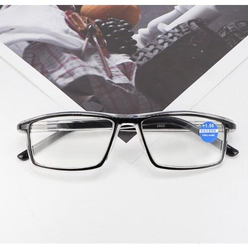 Fashion Spring Foot Reading Glasses With Diopter +1.0 +1.5 +2.0 +2.5 +3.0 +3.5 +4.0 Blue Light Blocking Hyperopia Eyeglasses
