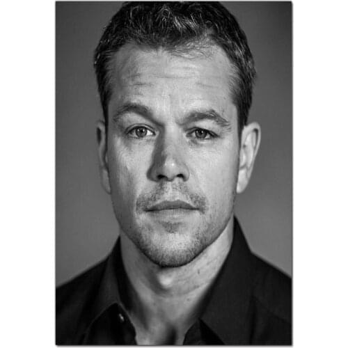 Matt Damon Actor Style Posters Wall Art Decor Picture Modern Home Room Decoration High Quality Canvas Painting 20x30cm,27x40cm