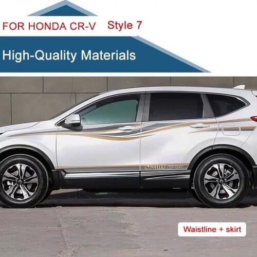 Fit For 2017-2019 New Honda CR-V Car Stickers Special Body Color Bars Modified Decorative Stickers Waist Line Decals