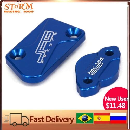 Front & Rear Brake Reservoir Fluid Cover For YAMAHA YZ125 YZ250 YZ450F YZF450 08-17 YZ250F YZF250 07-2017 YZ250X YZ250FX