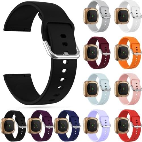 Fashion Silicone Watchbands Sports Wrist Band Bracelet Replacement For Fitbit Versa 3 Sense Strap Smart Watches Accessories