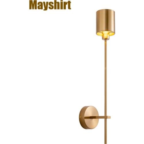 Modern Gold Wall Lamp Nordic Simple Sconce Wall Lights for Home Industrial Decor Indoor Bedroom Bedside Living Room Decoration