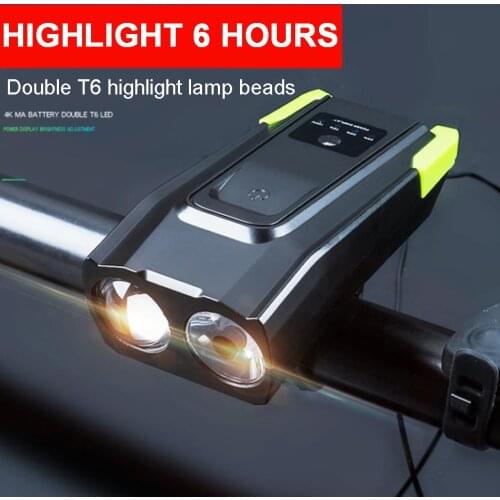 Bicycle Front Light Smart Sense Headlight LED Bike Lamp Cycling FlashLight With Horn Lantern For Bicycle Accessories Flash Light