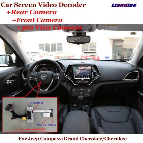 DVR Reverse Image Decoder Rearview Front 360 Camera Car Original Screen Upgrade For Jeep Compass/Grand/Cherokee