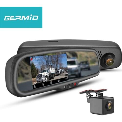 Factory price build - in G - Sensor and super capacitor dash cam mirror with single channel video l dash camera