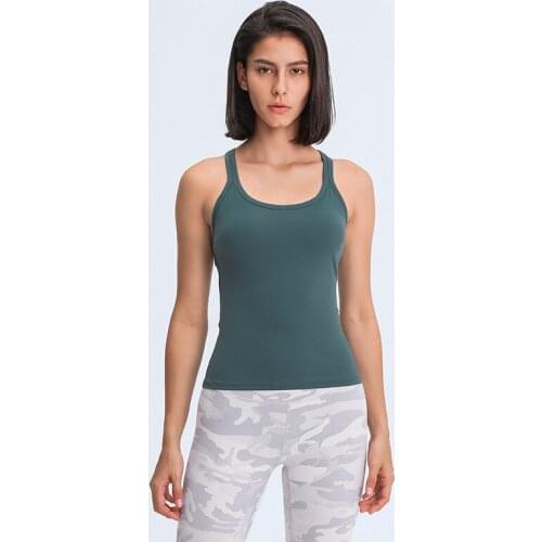 Womens Tank Top Yoga Fitness Sports T-shirt Breathable Crop Top Cropped Y-shaped Sexy Back Blouses with Chest Pad Wholesale
