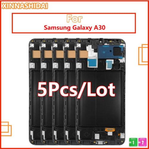 5 Pcs LCD Display For Samsung GALAXY A30 A305/DS A305FN A305G A305GN A305YN LCD Display Touch Screen Digitizer Assembly