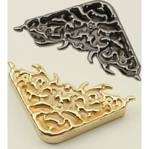 10pcs/ lot 2 color sealing side buckle hardware Bags Handbags Clip Edges Hollow Fixed Decorative buckle DIY Hardware Accessories