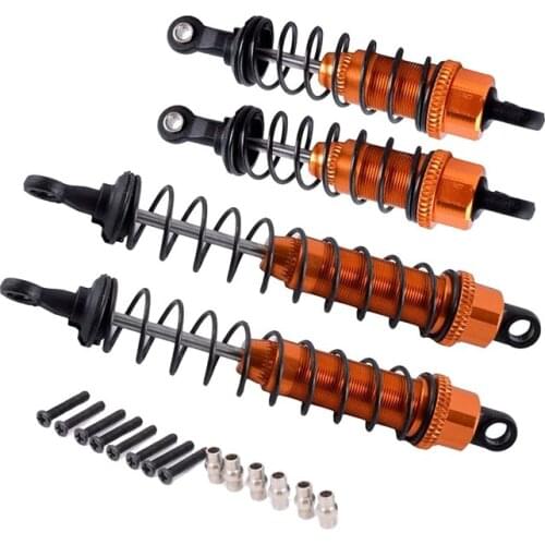4PCS Aluminum Front & Rear Shock Absorber Upgrade Parts for WLtoys 12428 12423 1/12 RC Car Crawler Short Course Truck