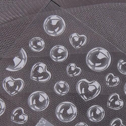 5D Engraving Nail Decals Adhesive Transparent Bubble Nail Stickers Frosted Thin Transparent Adhesive Thin Love Bubble Stickers