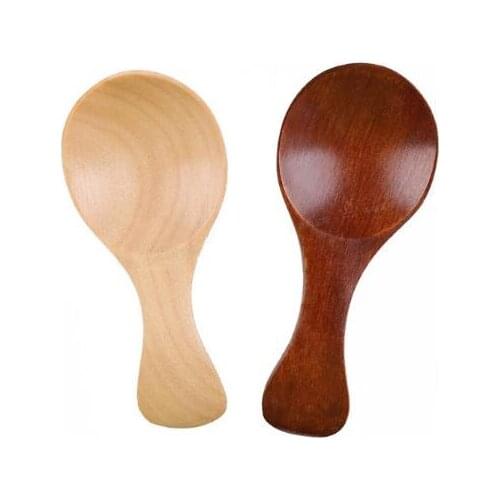 8cm Mini Wood Tea Spoon Small Wooden Salt Spoon Sugar Coffee Tea Spoons Baby Feeding Scoop