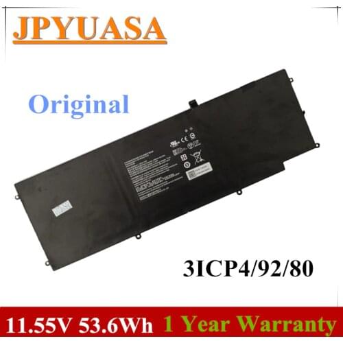 7XINbox 11.55V 4640mAh 53.6Wh Original RC30-0196 RZ09-0196 Laptop Battery For Razer Blade Stealth 2016 v2 i7-7500U 3ICP4/92/80