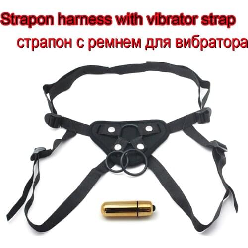 Black neoprene Strapon Dildo Toys,strapon harness with vibrator strap Panties For Lesbian Gay Sex Toy Sex Products