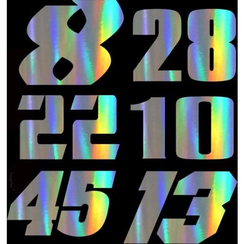 Dawasaru Number 8 28 22 10 45 13 Motorcycle Sticker Car Stickers Moto Funny JDM Vinyl Auto Decal for Yamaha Suzuki,15cm