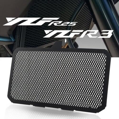 For YAMAHA YZF R25 R3 YZFR25 YZFR3 YZF-R3 YZF-R25 2014-2020 Motorcycle Radiator Grille Cover Guard Aluminum Protection Protetor